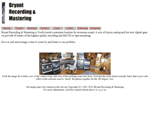 Tablet Screenshot of bryantrecording.com